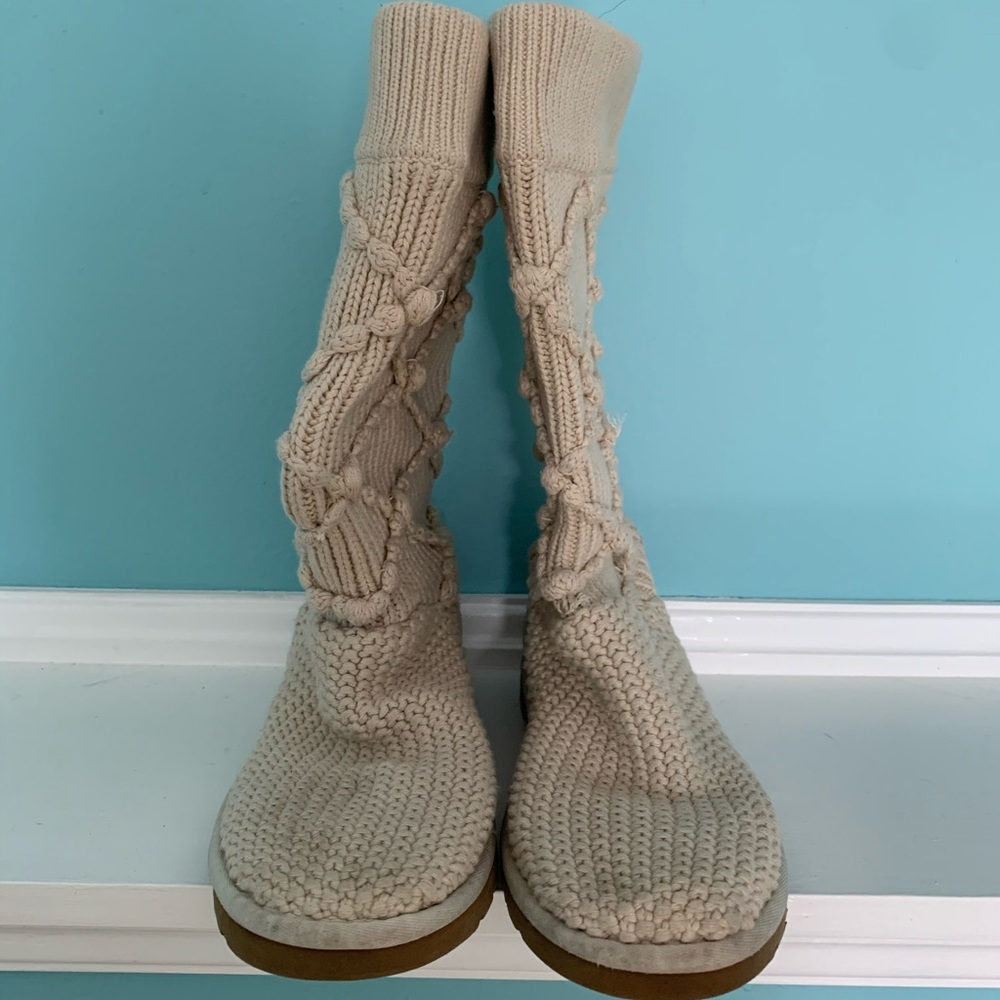 Ugg tan Classic argument knit boot 9